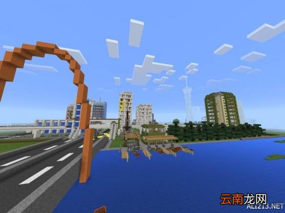 我的世界Water City城市建设图览
