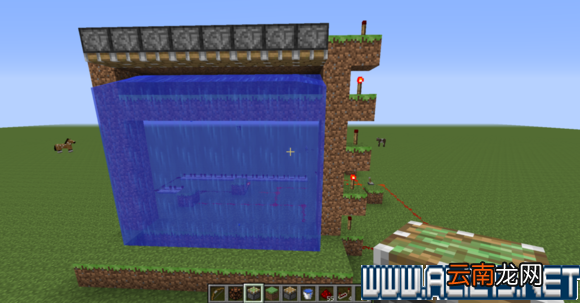 我的世界景观瀑布电路图文指南