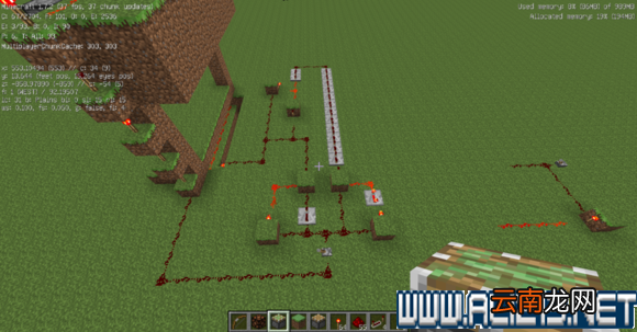 我的世界景观瀑布电路图文指南