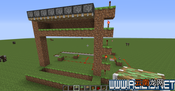 我的世界景观瀑布电路图文指南