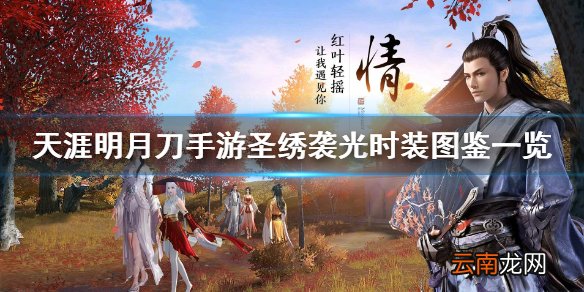 天涯明月刀手游圣绣袭光时装怎么样 天涯明月刀手游圣绣袭光时装图鉴一览