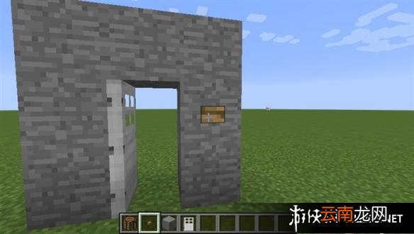 《我的世界》按钮门制作教程