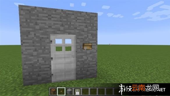 《我的世界》按钮门制作教程