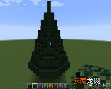 《我的世界》简单的圣诞树制作教程