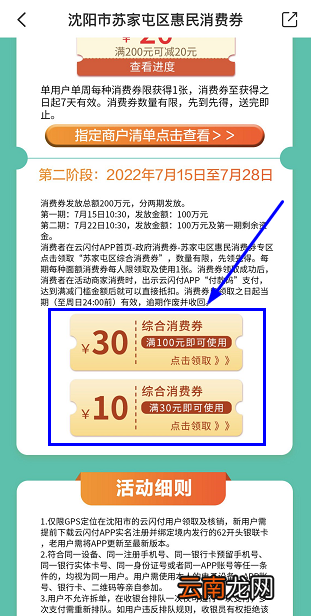 2022沈阳苏家屯第二阶段惠民消费券在哪里领？怎么领？