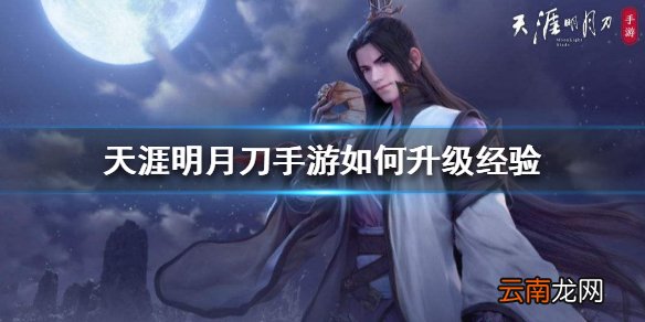 天涯明月刀手游如何升级经验 快速升级方法