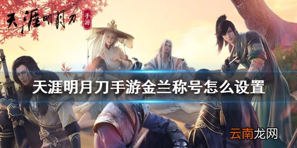 天涯明月刀手游金兰称号怎么设置 天涯明月刀手游金兰称号设置方法