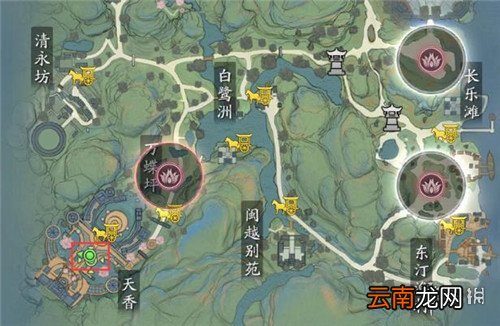 天涯明月刀手游天香弟子在哪里 天涯明月刀手游天香弟子位置介绍