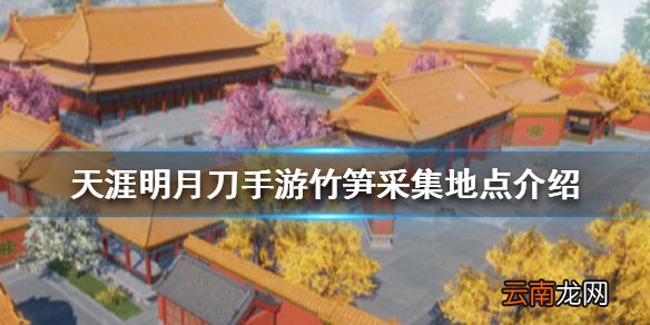 天涯明月刀手游竹笋采集地点介绍 天涯明月刀手游竹笋怎么采集