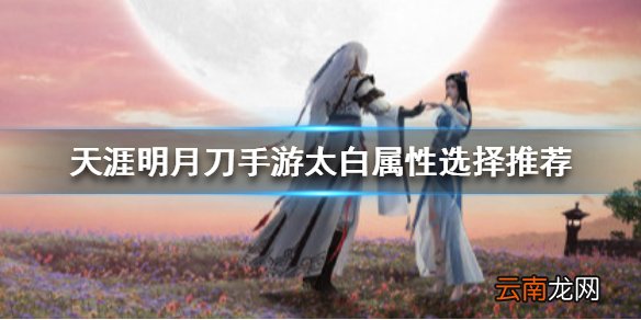 天涯明月刀手游太白属性选择推荐 天涯明月刀手游太白属性选什么
