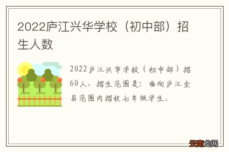 初中部 2022庐江兴华学校招生人数