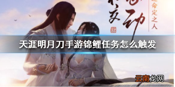 天涯明月刀手游锦鲤任务怎么触发 天涯明月刀手游锦鲤任务触发方法