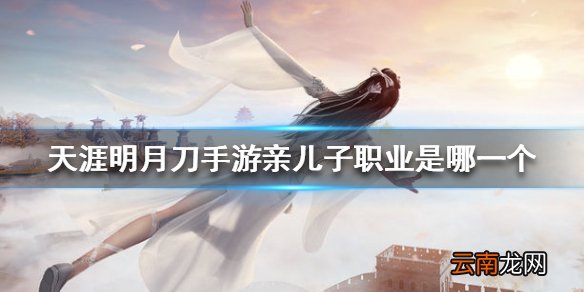 天涯明月刀手游亲儿子职业是哪一个 天涯明月刀手游亲儿子职业介绍
