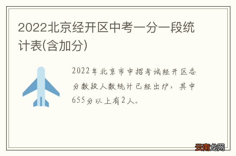 含加分 2022北京经开区中考一分一段统计表