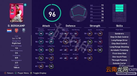 实况足球2021博格坎普好用吗 PES2021博格坎普能力值一览