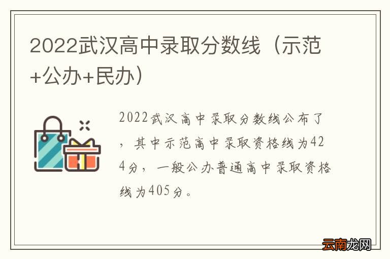 示范+公办+民办 2022武汉高中录取分数线