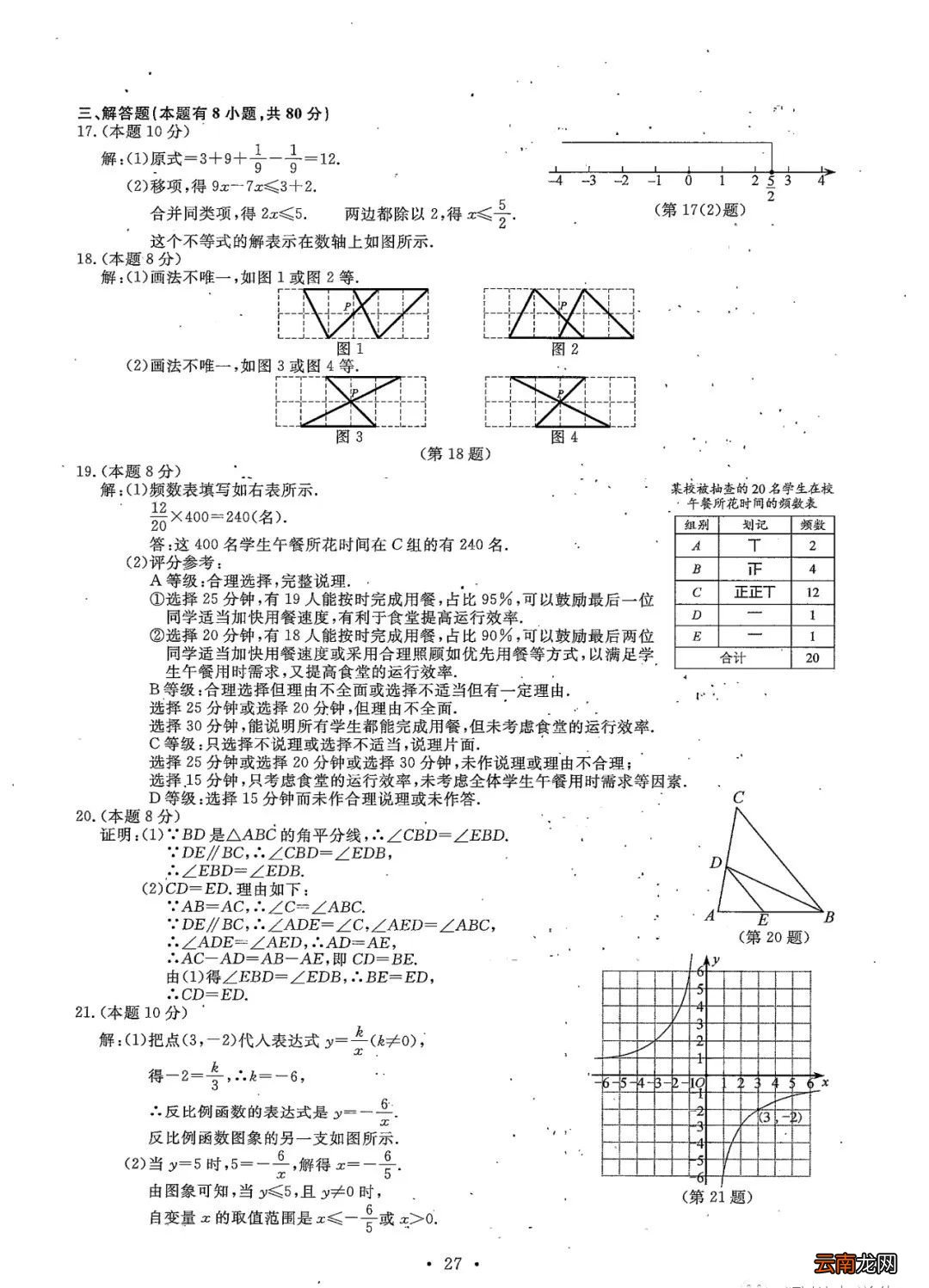 2022年温州中考全科目试卷+参考答案+试卷评析