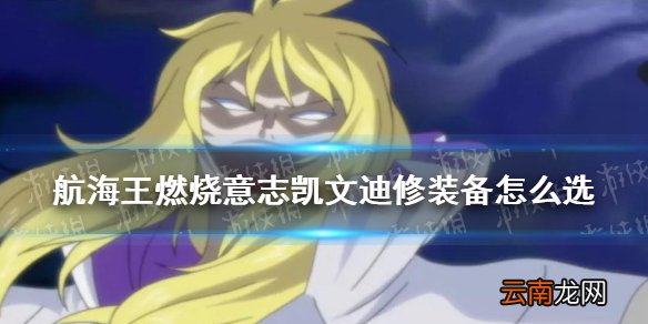 航海王燃烧意志凯文迪修装备怎么选 航海王燃烧意志凯文迪修装备推荐