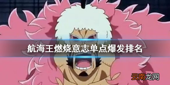 航海王燃烧意志单点爆发排名 航海王燃烧意志单点输出ssr排名介绍