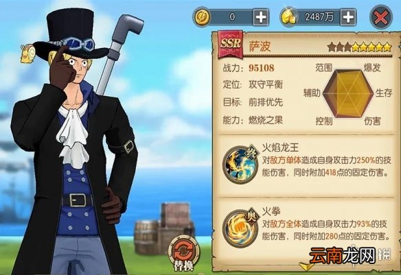 航海王燃烧意志萨博技能怎么样 航海王燃烧意志萨博技能加点攻略