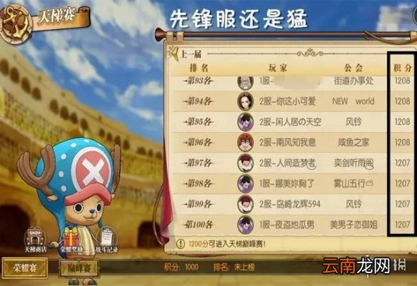 航海王燃烧意志新天梯奖励 航海王燃烧意志新天梯机制