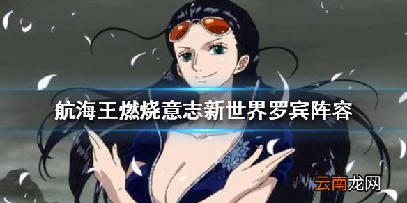 航海王燃烧意志新世界罗宾阵容怎么搭配 新世界罗宾阵容推荐