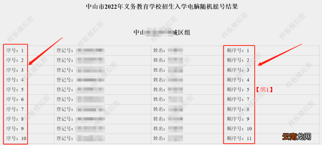 中山怎么查看学校摇号结果排列情况