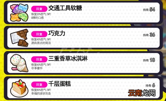 多娜多娜回复道具有哪些 多娜多娜一起做坏事全回复道具一览