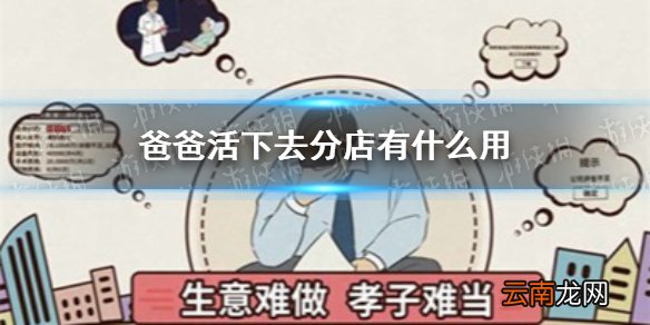 爸爸活下去分店有什么用 爸爸活下去分店作用攻略