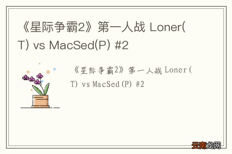 T 《星际争霸2》第一人战 Loner vs MacSed(P) #2