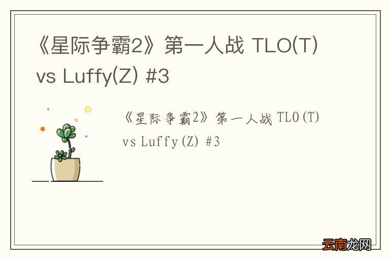T 《星际争霸2》第一人战 TLO vs Luffy(Z) #3