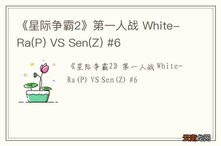 P 《星际争霸2》第一人战 White-Ra VS Sen(Z) #6
