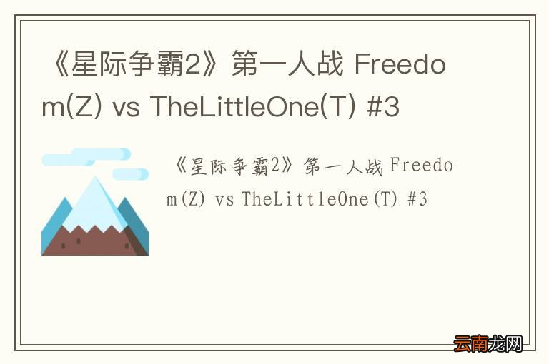 Z 《星际争霸2》第一人战 Freedom vs TheLittleOne(T) #3