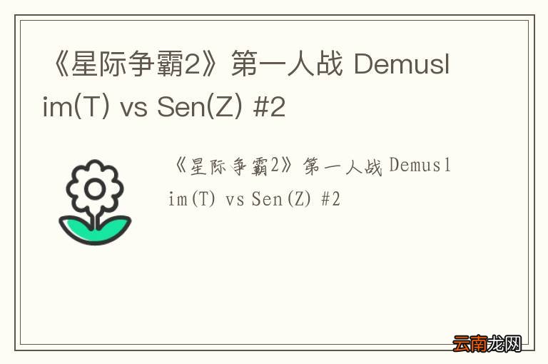 T 《星际争霸2》第一人战 Demuslim vs Sen(Z) #2