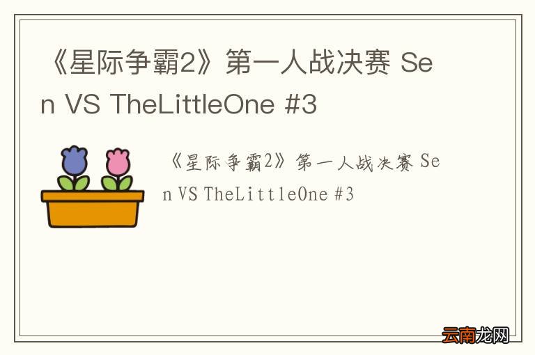 《星际争霸2》第一人战决赛 Sen VS TheLittleOne #3