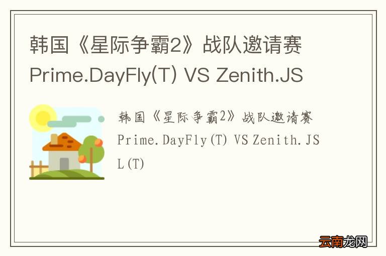 T 韩国《星际争霸2》战队邀请赛 Prime.DayFly VS Zenith.JSL(T)