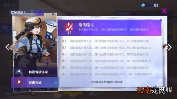 机动都市阿尔法莉莉安驾驶员能力是什么 机动都市莉莉安驾驶员能力介绍