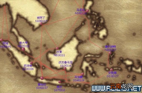 大航海时代4威力加强版HD港口地图坐标分布汇总 全港口分布