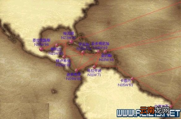 大航海时代4威力加强版HD港口地图坐标分布汇总 全港口分布