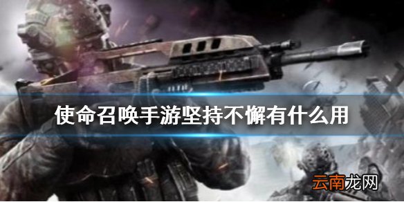 使命召唤手游坚持不懈有什么用 使命召唤手游坚持不懈芯片使用攻略