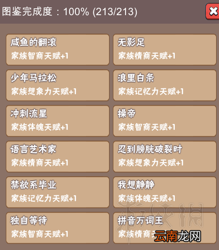 中国式家长继承属性图鉴汇总 中国式家长继承属性有哪些