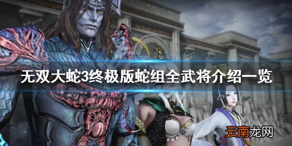 无双大蛇3终极版蛇组人物资料大全 蛇组全武将介绍一览 宙斯_网