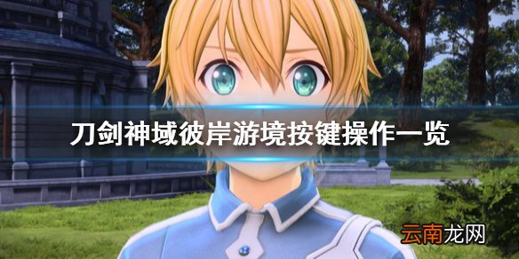 刀剑神域彼岸游境按键怎么操作 按键操作一览