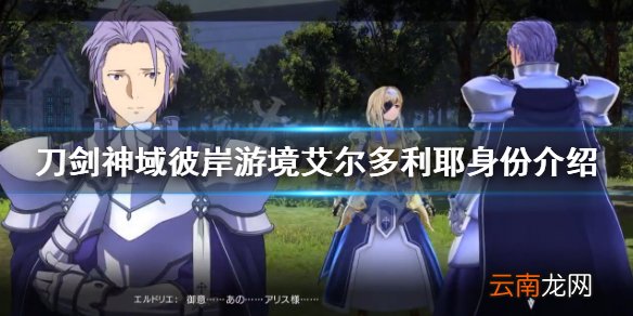 刀剑神域彼岸游境艾尔多利耶身份介绍 艾尔多利耶支线演示