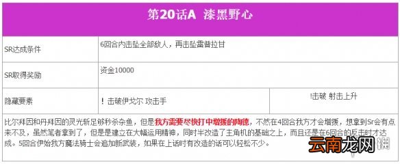 超级机器人大战T全SR达成条件一览 机战T全SR流程攻略分享 第一话