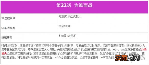 超级机器人大战T全SR达成条件一览 机战T全SR流程攻略分享 第一话