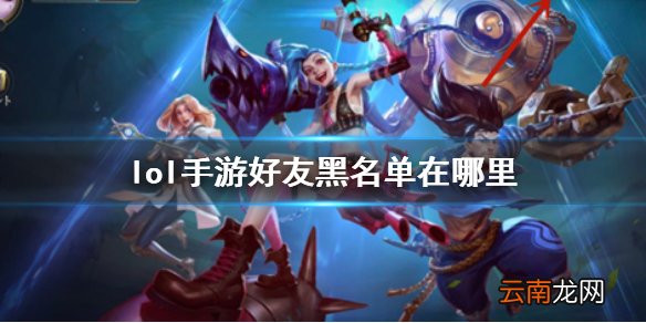 英雄联盟手游好友黑名单怎么解除 lol手游好友黑名单在哪里