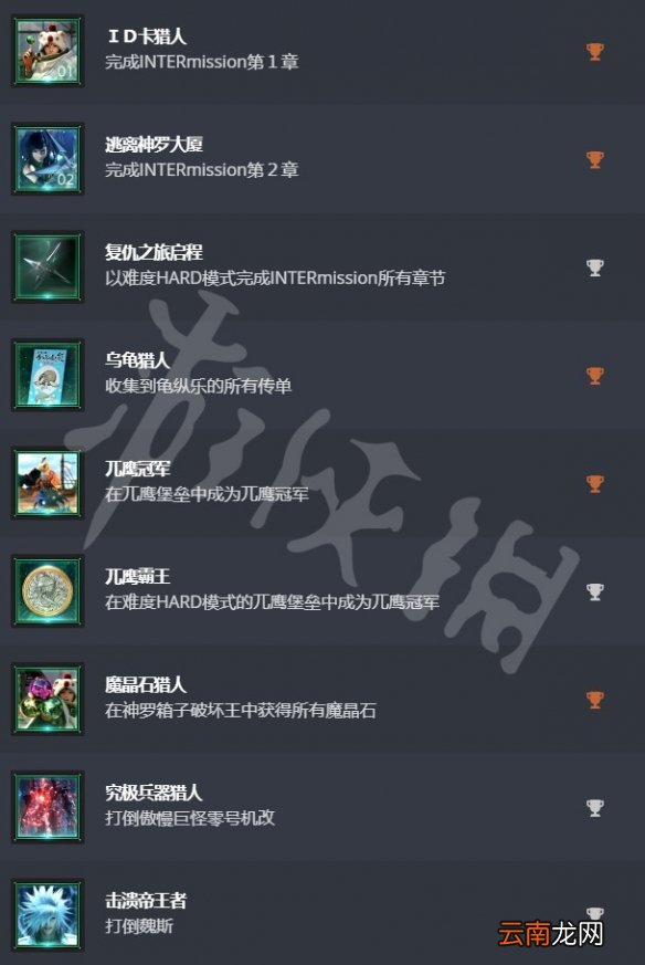 最终幻想7重制过渡版尤菲成就解锁条件一览 尤菲奖杯有哪些