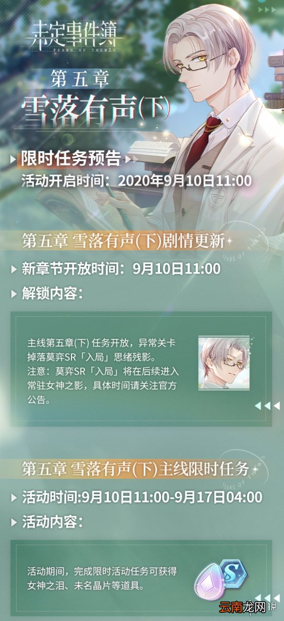 未定事件簿第五章下什么时候开放 未定事件簿第五章下开放时间介绍