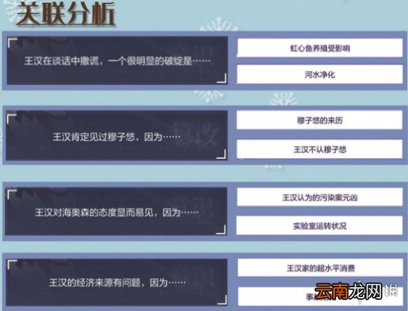 未定事件簿第五章中攻略 未定事件簿第五章中线索关联介绍